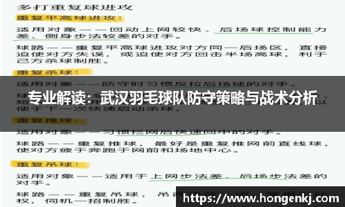 专业解读：武汉羽毛球队防守策略与战术分析